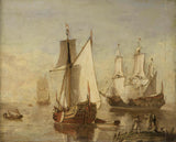 neznámy-1675-speeljacht-požitková-jachta-a-vojnová-umelecká-tlač-výtvarná-umelecká-reprodukcia-nástenného-art-id-aqqljaajx