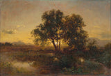 亚历山大布罗兹斯基早期晚上风景艺术印刷精美的艺术复制墙艺术id aqraoxs2e