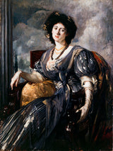 Жак-Емил-Бланш-1905-портрет-даме-мишелем-уметност-штампа-ликовне-уметности-репродукције-уметности на зиду