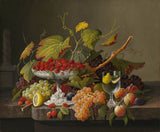 塞弗林·罗森（Severin Roesen）1860年，丰富的水果艺术印刷品精美的艺术复制品墙壁艺术ID AQSRESUMN