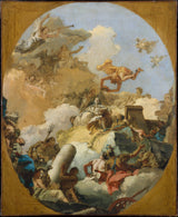乔瓦尼·巴蒂斯塔·蒂埃波罗-1760-西班牙君主制的神化艺术印刷品美术复制品墙壁艺术 id-aqt4qf7m5
