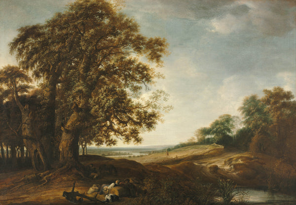simon-de-vlieger-1653-sleeping-peasants-near-fields-parable-of-the-weeds-art-print-fine-art-reproduction-wall-art-id-aqtexoeoi