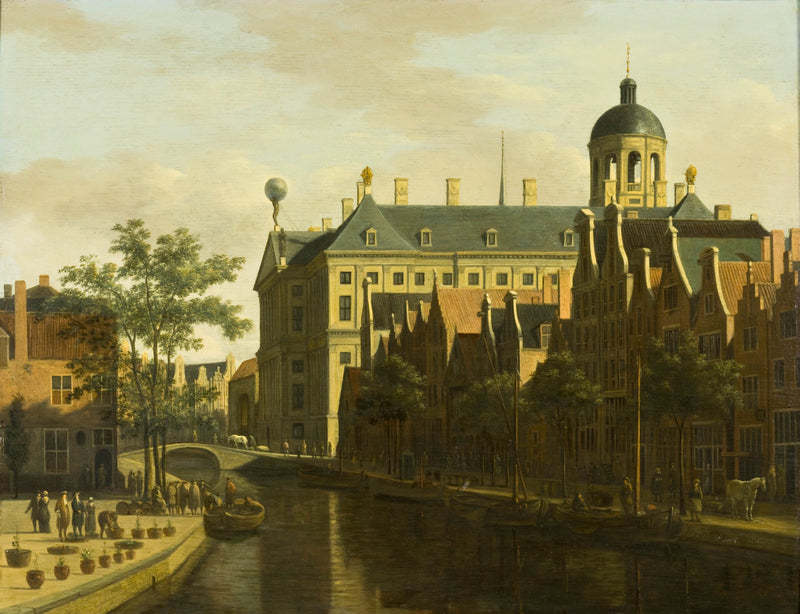 gerrit-adriaenszoon-berckheyde-1675-the-nieuwezijds-voorburgwal-with-the-flower-and-tree-art-print-fine-art-reproduction-wall-art-id-aqtjz51zu