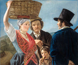 Jean-Henri-de-Coene-1827-시장-가십-예술-인쇄-미술-복제-벽-예술-id-aqtqasn5r