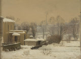 gustaf-rydberg-1880-étude-sur-la-neige-urbaine-impression-d'art-reproduction-d'art-mur-art-id-aqtru1o93