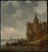 jan-van-goyen-1646-dom-wiejski-blisko-wody-druk-sztuki-reprodukcja-dzieł sztuki-sztuka-ścienna-id-aqts4vfy6