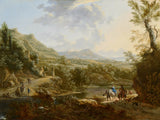 фредерик-де-моуцхерон-1670-италијански-пејзаж-уметност-штампа-ликовна-репродукција-зид-уметност-ид-акттз7луд