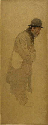 ფერნანდ-პელეზი-1904-პურის ნაკბენი-მოხუცი-ბოულერში-ქუდი-ა-ჩანთა-სლანგ-ხელოვნება-ბეჭდვა-fine-art-reproduction-wall-art
