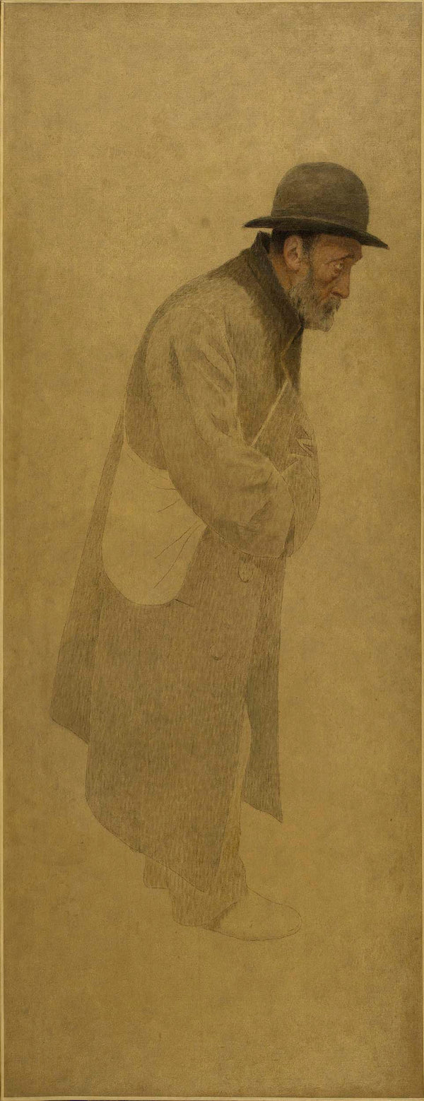fernand-pelez-1904-the-bite-of-bread-old-man-in-a-bowler-hat-a-bag-slung-art-print-fine-art-reproduction-wall-art