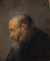 rembrandt-van-rijn-1630-studie-van-'n-ou-man-in-profiel-kuns-druk-fyn-kuns-reproduksie-muur-kuns-id-aqug7on5y