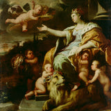 Лука Джордано-1670-алегорія-великості-мистецтво-друк