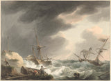 мартинус-сцхоуман-1780-олупина-два-брода-један-испод-уметност-отисак-фине-арт-репродуцтион-валл-арт-ид-аквкфцтмц