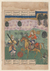 未知-1540-骑手遇见战士艺术印刷精美艺术复制品墙艺术 id-aqwvlislq