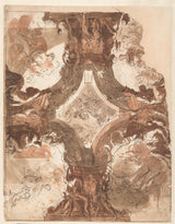 mattheus-terwesten-1680-projekt-na-sufit-z-pięciu-płaszczyzn-sztuka-druk-reprodukcja-dzieł sztuki-sztuka-ścienna-id-aqzekrxqy