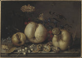 巴爾塔薩·范德斯特·靜物與水果和貝殼藝術印刷美術複製品牆藝術 id aqzyu84l4