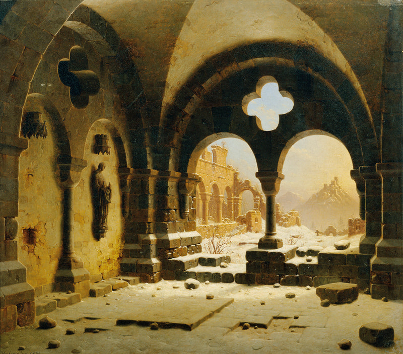 karl-georg-adolph-hasenpflug-1851-klosterruine-im-winter-art-print-fine-art-reproduction-wall-art-id-ar0go78xd