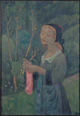 paul-serusier-1920-strikker-bunn-rosa-kunst-trykk-kunst-reproduksjon-vegg-kunst