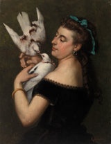 gustave-courbet-người phụ nữ-với-chim bồ câu-nghệ thuật-in-mỹ thuật-tái tạo-tường-nghệ thuật-id-ar346dbu9