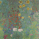 Густав Климт--1907-кънтри-градина-с-слънчогледи-арт-печат-фино арт-репродукция стена-арт-ID-ar3d5r8bj