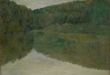 friedrich-konig-1910-the-silent-pond-stampa-d'arte-riproduzione-d'arte-wall-art-id-ar3rqp1ca