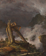 弗雷德里克·埃德温·丘奇1847年在山上的暴风雨中艺术印刷精美的艺术复制品墙艺术idar6ii730p
