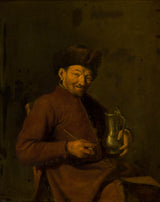 anonym-1670-stary-muz-s-cisternou-a-fajkou-umeleckou-potlačou-výtvarného-umeleckého-reprodukčného-nástenného-art-id-ar6qjz435