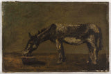 古斯塔夫·庫爾貝-1862-驢藝術印刷品美術複製品牆藝術