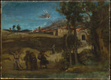 卡米尔·柯罗1843研究破坏多玛艺术印刷品的精美艺术复制品-壁画-艺术-id-ar8q85yy1
