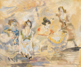 jules-Pascin-1919-kvinne-med-baby-vogn-art-print-fine-art-gjengivelse-vegg-art-id-ar953ikx4