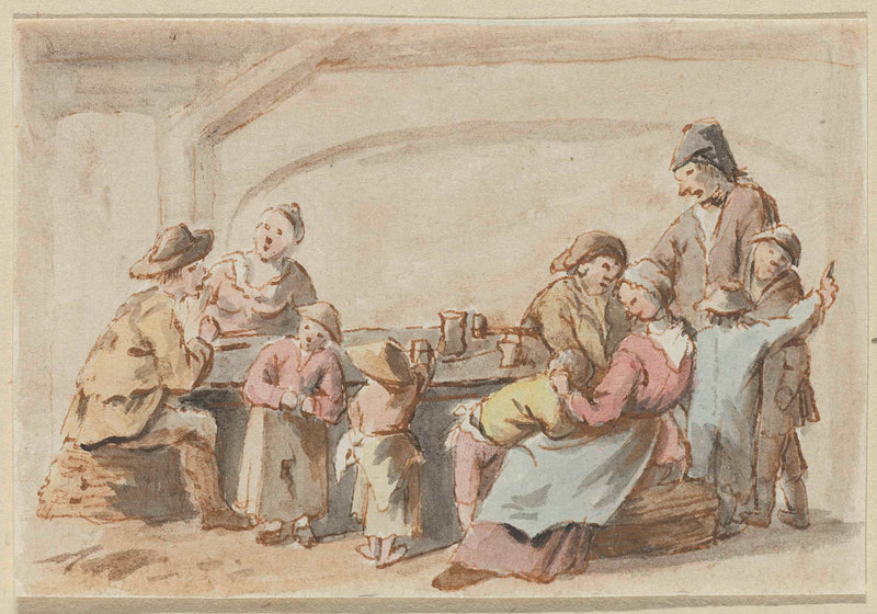 unknown-1700-company-at-table-art-print-fine-art-reproduction-wall-art-id-ar9g6b0u1