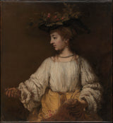 Rembrandt, van Rijn - 1654-flora-art-print-fine-art-reprodukčnej-wall-art-id-ara3ig129