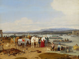威廉馮科貝爾-1833-康斯坦斯湖狩獵後藝術印刷美術複製品牆藝術 id-aracev50s
