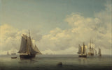 चार्ल्स-ब्रुकिंग-1759-मछली पकड़ने की नावें-शांत-समुद्र में-कला-प्रिंट-ललित-कला-पुनरुत्पादन-दीवार-कला-आईडी-arah2hdnh