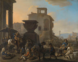 johannes-lingelbach-1651-marché-italien-avec-un-charlatan-dentiste-art-print-fine-art-reproduction-wall-art-id-arb4831re