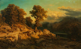 август-шефер-фон-виенвалд-1868-есен-пејзаж-уметност-печатење-фина уметност-репродукција-ѕид-уметност-ид-арблжазм