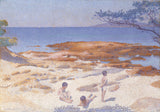 ヘンリ・エドモンド・クロス-1892-カバッソンのビーチ-入浴-尻-アート-プリント-ファインアート-複製-ウォールアート-id-arcgqjhbi
