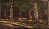 亨利·約瑟夫·哈皮尼斯-1906-長凳藝術印刷美術複製品牆壁藝術