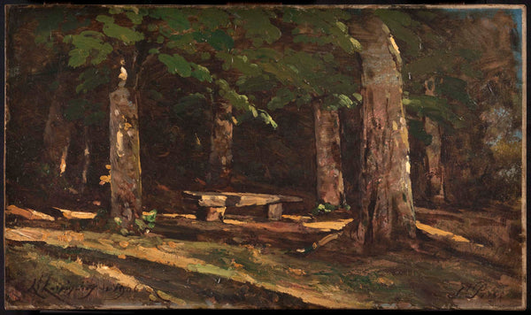 henri-joseph-harpignies-1906-the-bench-art-print-fine-art-reproduction-wall-art