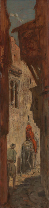 Marius-Bauer-1911-Orental-Street-Art-Print-Fine-Art-Reprodução-Wall-Art-Id-Arcmomwfs