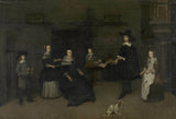 desconhecido-1649-família-cena-arte-impressão-fina-arte-reprodução-arte-de-parede-id-arcqddgt1