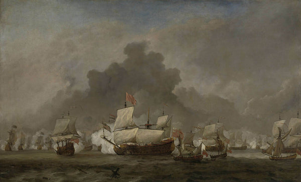 willem-van-de-velde-ii-1691-naval-battle-between-michiel-adriaensz-de-ruyter-and-the-art-print-fine-art-reproduction-wall-art-id-arcwt8yun