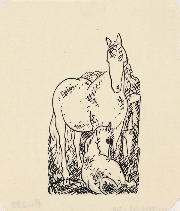 leo-gestel-1935-untitled-horse-and-foal-lying-art-print-fine-art-reproduction-wall-art-id-ardiagroj