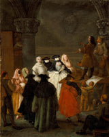 彼得罗·隆吉-1763-庸医医生艺术印刷美术复制品墙艺术 id-ardlomqv8