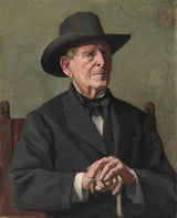 samuel-isham-século-19-retrato-de-anold-mar-capitão-de-arte