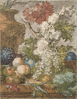 jan-van-huysum-1725-skiss-för-ett-stilleben-av-frukt-och-blommor-konsttryck-finkonst-reproduktion-väggkonst-id-arfpqzl5y