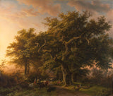 巴倫德-科內利斯-koekkoek-1848-森林場景藝術印刷美術複製牆藝術 id-arg4aww27