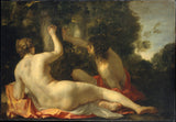 Jacques-Blanchard-1630-kvann-og-Medoro-art-print-fine-art-gjengivelse-vegg-art-id-argz49tiu