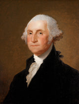 Gilbert Stuart, 1805 - Portret Georgea Washingtona - grafika