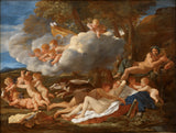 Nicolas Poussin, 1628 - Venus na Adonis - mbipụta nka mara mma