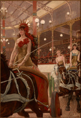 詹姆斯·天梭（James Tissot），1885年-战车夫人（Ces Dames des Chars）-美术印刷品